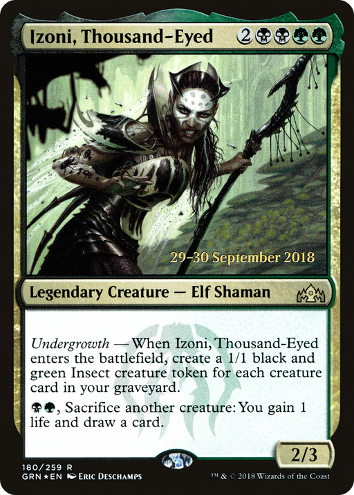 Izoni, Thousand-Eyed (PRE-180) [Guilds of Ravnica Promos] Foil MTG Single Wizards of the Coast