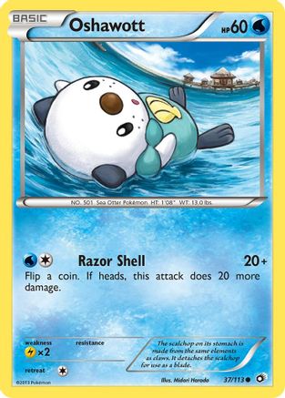 Oshawott (37/113) Reverse Holofoil [Legendary Treasures] Pokemon Single Pokémon