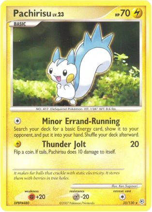 Pachirisu (/130) Reverse Holofoil [DP: Base Set] Pokemon Single Pokémon