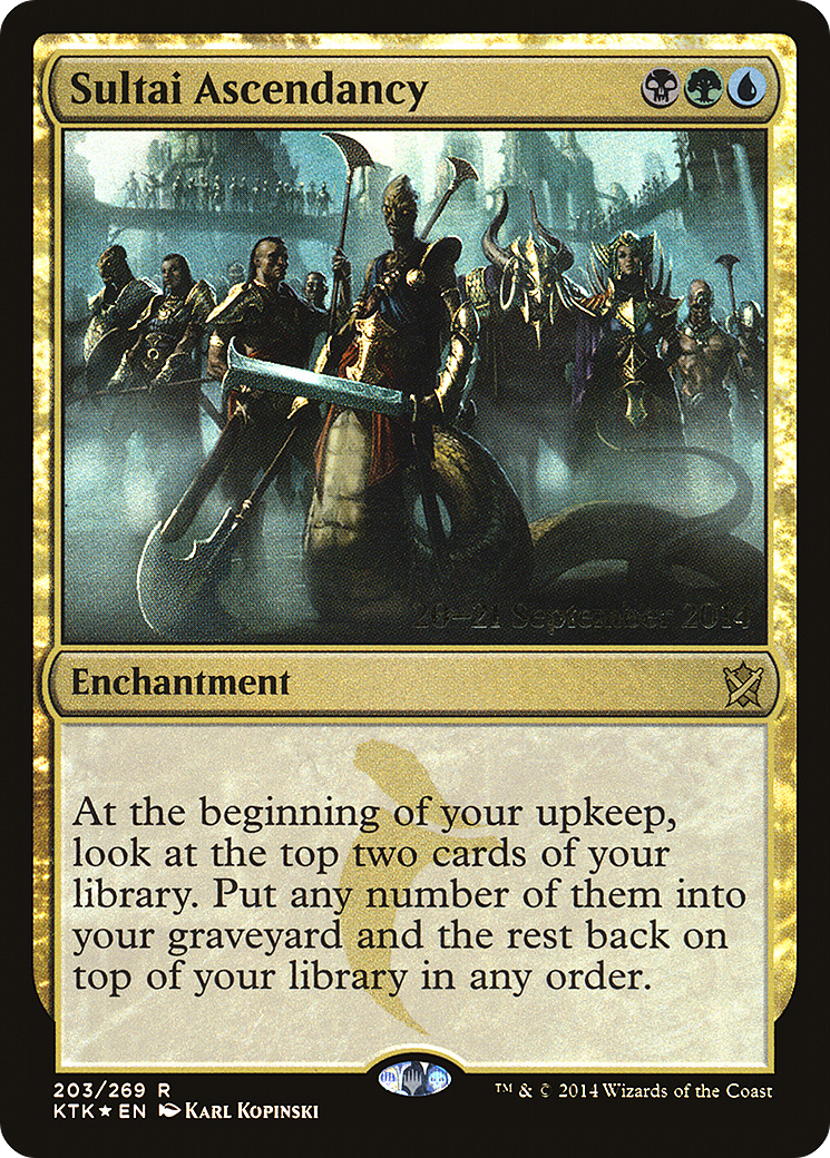 Sultai Ascendancy (PRE-203) [Khans of Tarkir Promos] Foil MTG Single Wizards of the Coast