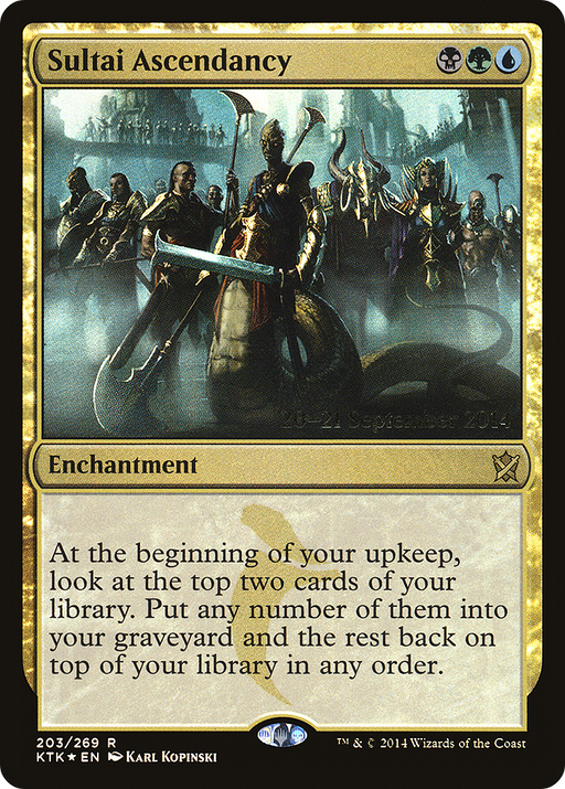 Sultai Ascendancy (PRE-203) [Khans of Tarkir Promos] Foil MTG Single Wizards of the Coast