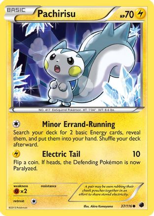Pachirisu (37/116) Reverse Holofoil [BW: Plasma Freeze] Pokemon Single Pokémon