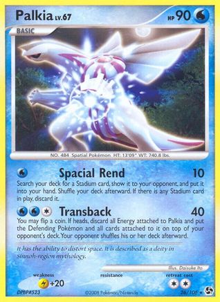 Palkia (/106) Reverse Holofoil [Great Encounters] Pokemon Single Pokémon