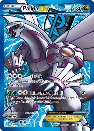 Palkia EX (Team Plasma) (100 Full Art) (100/101) - [BW: Plasma Blast] Holofoil Pokemon Single Pokémon