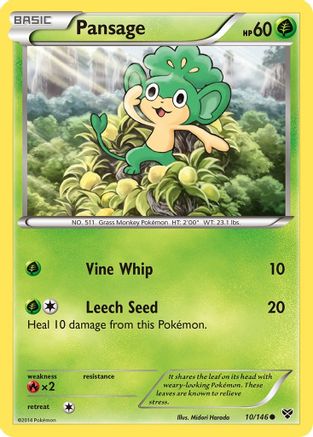 Pansage (/146) Reverse Holofoil [XY: Base Set] Pokemon Single Pokémon