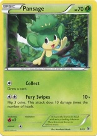 Pansage 2/39 [XY: Kalos Starter Set] Pokemon Single Pokémon