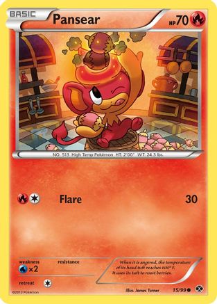 Pansear (/99) Reverse Holofoil [BW: Next Destinies] Pokemon Single Pokémon