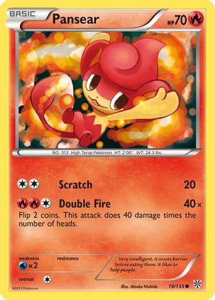 Pansear (/135) [BW: Plasma Storm] Pokemon Single Pokémon