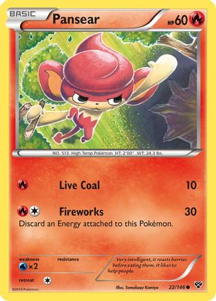 Pansear (22/146) [XY: Base Set] Pokemon Single Pokémon