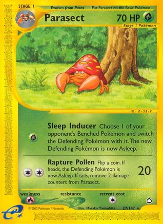 Parasect (/147) Reverse Holofoil [Vintage: Aquapolis] Pokemon Single Pokémon