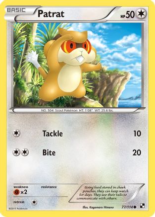 Patrat (77) (/114) [BW: Base Set] Pokemon Single Pokémon