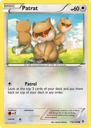 Patrat (/149) [BW: Boundaries Crossed] Pokemon Single Pokémon