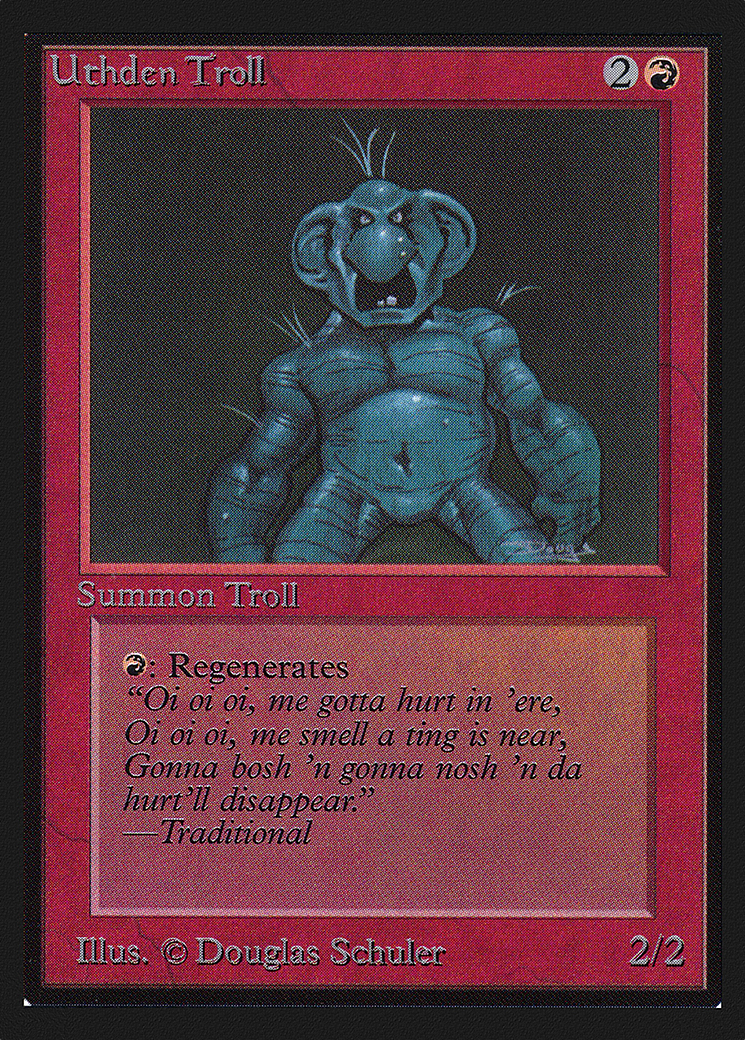 Uthden Troll (IED-181) [Intl. Collectors' Edition] MTG Single Wizards of the Coast
