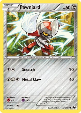 Pawniard (/108) [BW: Dark Explorers] Pokemon Single Pokémon