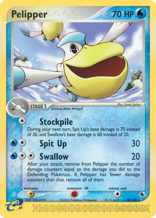 Pelipper (19/109) Reverse Holofoil [EX: Ruby & Sapphire] Pokemon Single Pokémon