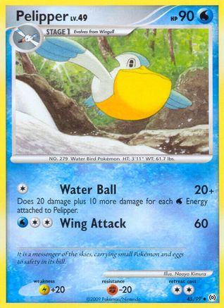 Pelipper (45/99) Reverse Holofoil [Platinum: Arceus] Pokemon Single Pokémon
