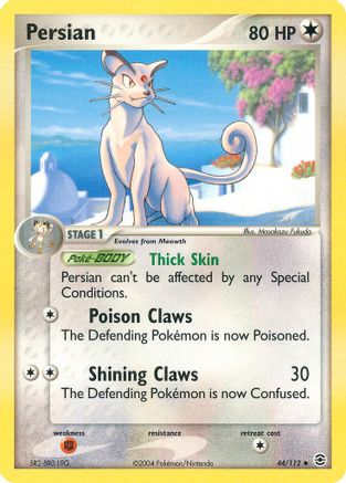 Persian (/112) Reverse Holofoil [EX: FireRed & LeafGreen] Pokemon Single Pokémon