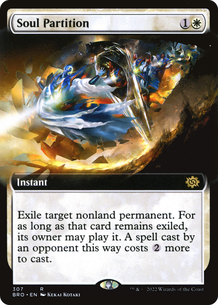 Soul Partition (BRO-307) [The Brothers' War] (Extended Art) Foil MTG Single Wizards of the Coast