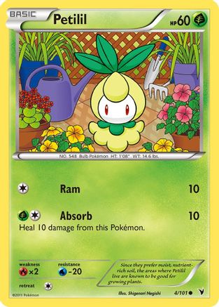 Petilil (/101) Reverse Holofoil [BW: Noble Victories] Pokemon Single Pokémon