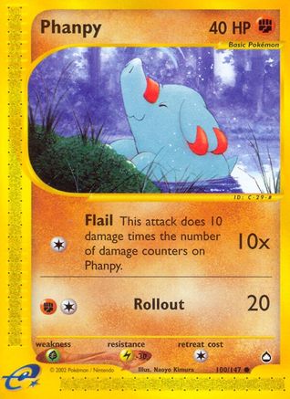 Phanpy (100/147) - [Vintage: Aquapolis] Pokemon Single Pokémon