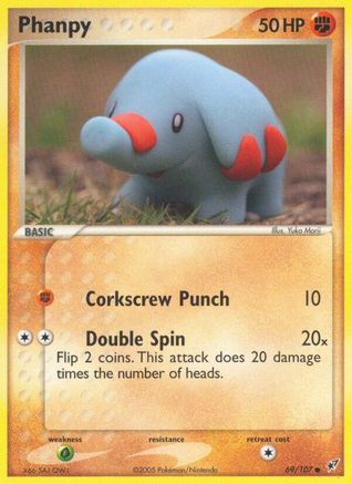 Phanpy (69/107) [EX: Deoxys] Pokemon Single Pokémon