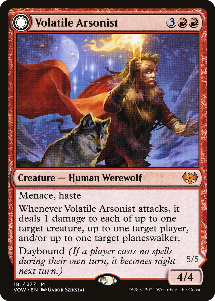 Volatile Arsonist (VOW-181) [Innistrad: Crimson Vow] MTG Single Wizards of the Coast