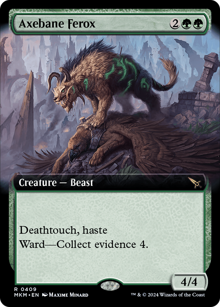 Axebane Ferox (MKM-409) [Murders at Karlov Manor] (Extended Art) MTG Single Wizards of the Coast
