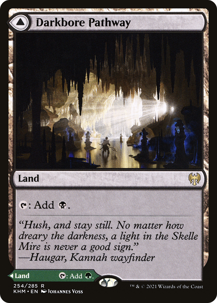 Darkbore Pathway (KHM-254) [Kaldheim] Foil MTG Single Wizards of the Coast