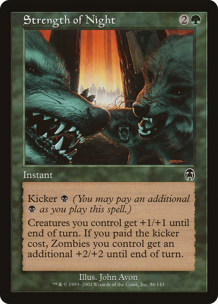 Strength of Night (APC-086) [Apocalypse] Foil MTG Single Wizards of the Coast