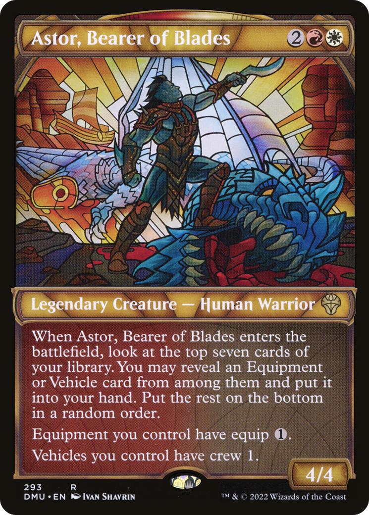 Astor, Bearer of Blades (DMU-293) [Dominaria United] (Showcase) MTG Single Wizards of the Coast