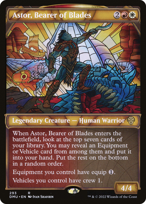 Astor, Bearer of Blades (DMU-293) [Dominaria United] (Showcase) MTG Single Wizards of the Coast