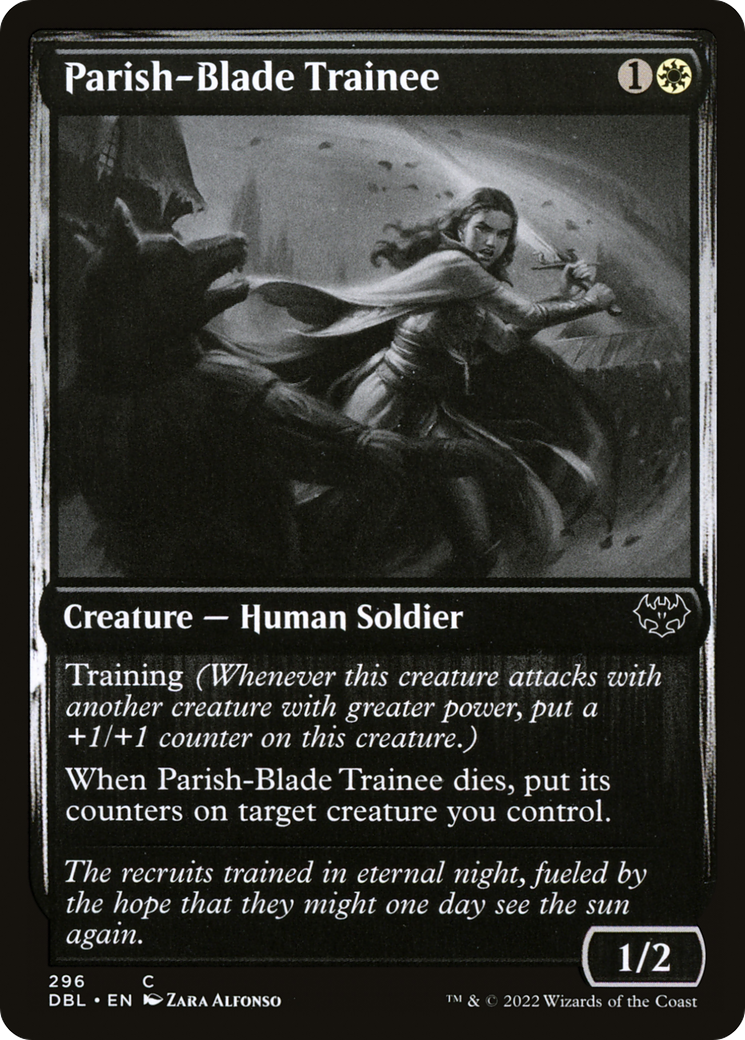 Parish-Blade Trainee (DBL-296) [Innistrad: Double Feature] Foil MTG Single Wizards of the Coast