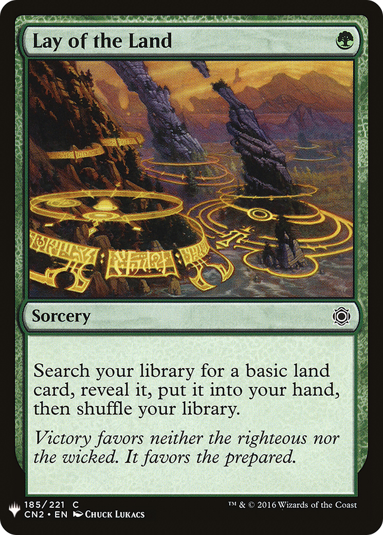 Lay of the Land (LIST-CN2-185) [Mystery Booster] The List MTG Single Wizards of the Coast