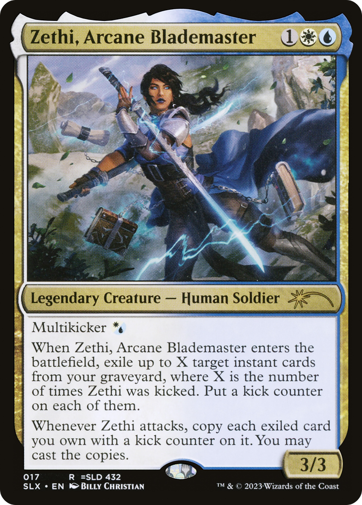Zethi, Arcane Blademaster (SLX-017) [Secret Lair] Universes Within MTG Single Wizards of the Coast