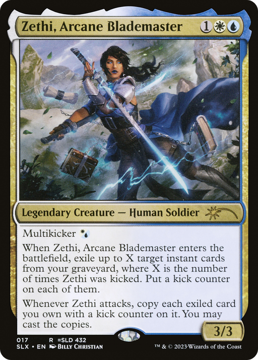 Zethi, Arcane Blademaster (SLX-017) [Secret Lair] Universes Within MTG Single Wizards of the Coast