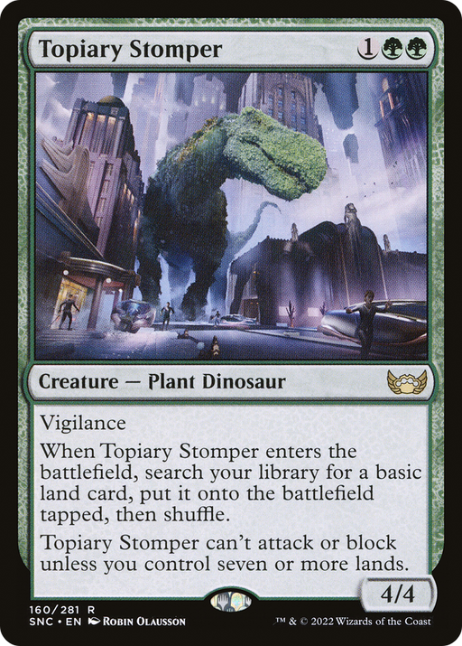 Topiary Stomper (SNC-160) [Streets of New Capenna] MTG Single Wizards of the Coast