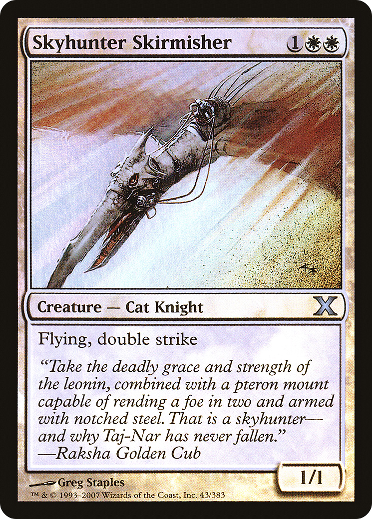 Skyhunter Skirmisher (10E-43★) [Tenth Edition] Foil MTG Single Wizards of the Coast