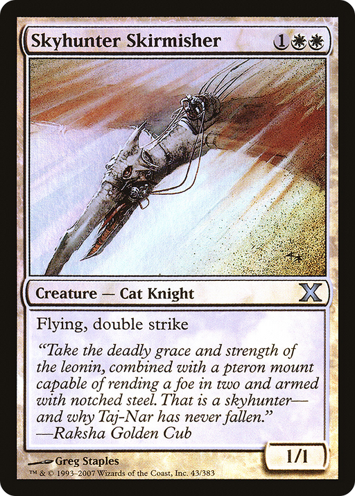 Skyhunter Skirmisher (10E-43★) [Tenth Edition] Foil MTG Single Wizards of the Coast