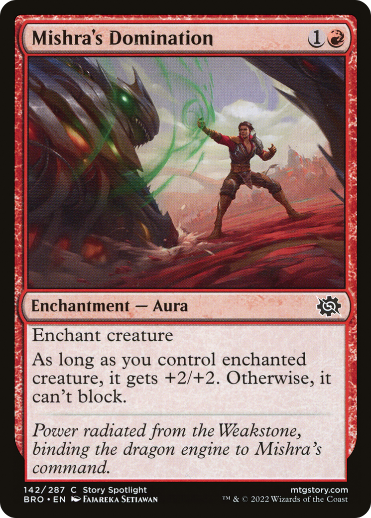 Mishra's Domination (BRO-142) [The Brothers' War] Foil MTG Single Wizards of the Coast
