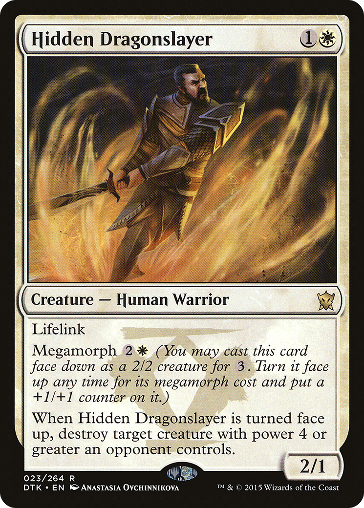 Hidden Dragonslayer (DTK-023) [Dragons of Tarkir] MTG Single Wizards of the Coast