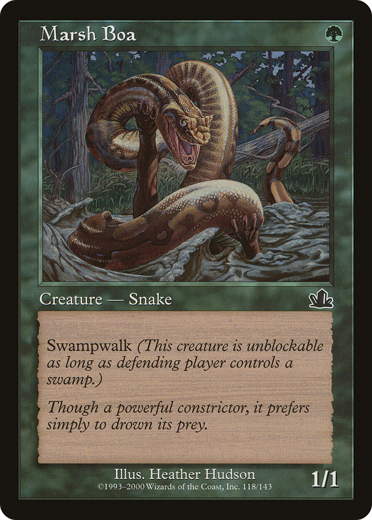 Marsh Boa (PCY-118) [Prophecy] Foil MTG Single Wizards of the Coast