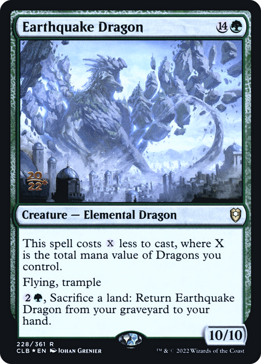 Earthquake Dragon (PRE-228) [Battle for Baldur's Gate Promos] Foil MTG Single Wizards of the Coast
