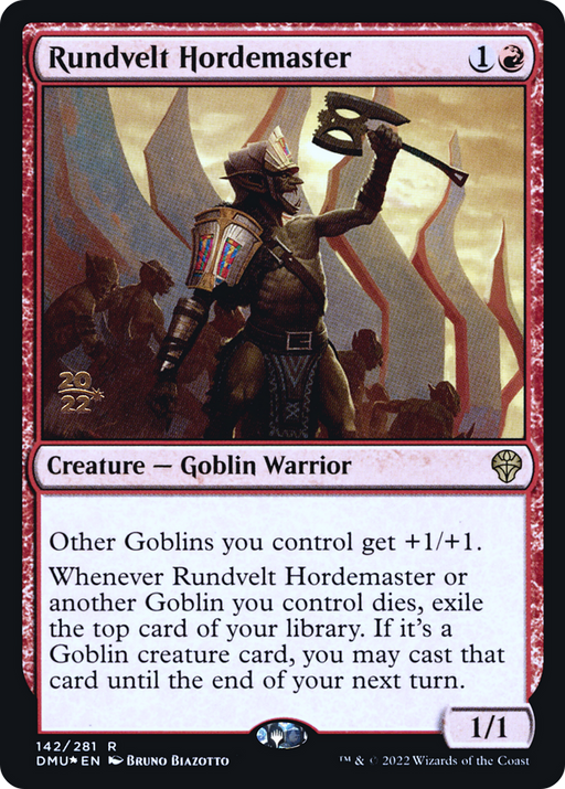 Rundvelt Hordemaster (PRE-142) [Dominaria United Promos] Foil MTG Single Wizards of the Coast