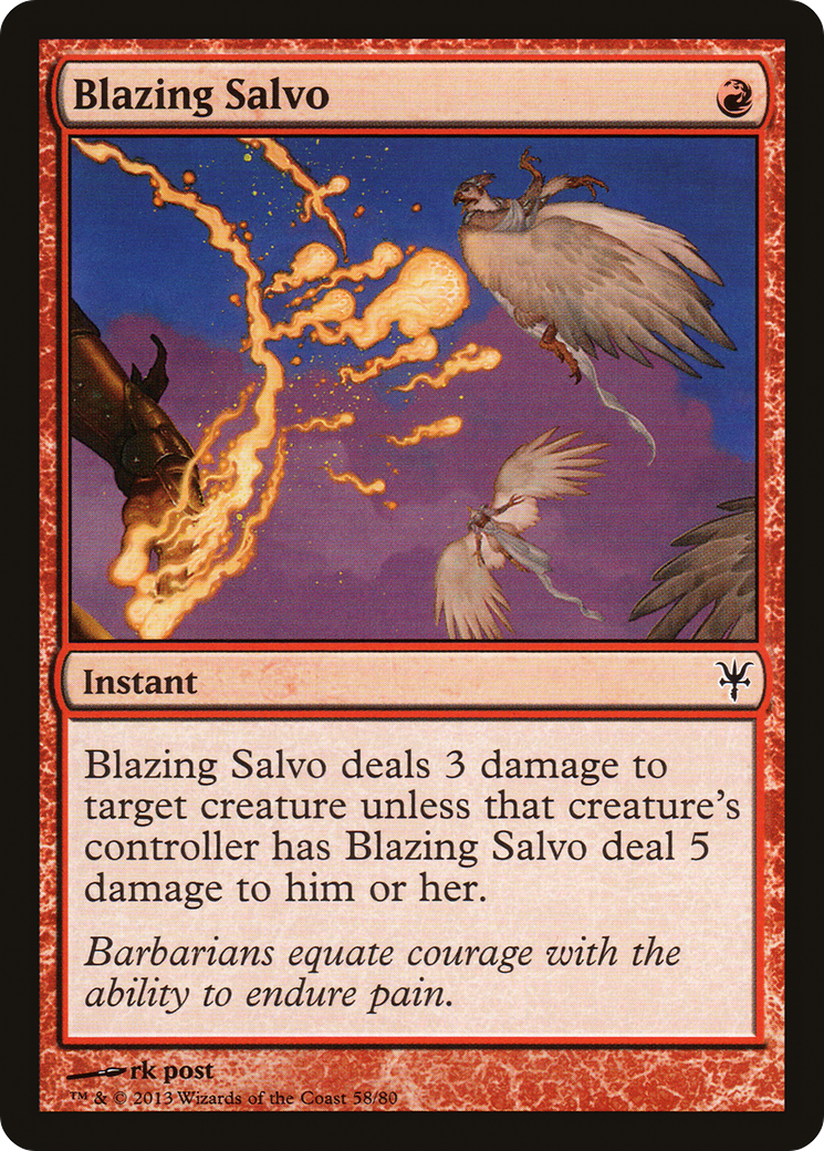 Blazing Salvo (DDK-058) [Misc] Duel Decks: Sorin vs. Tibalt MTG Single Wizards of the Coast
