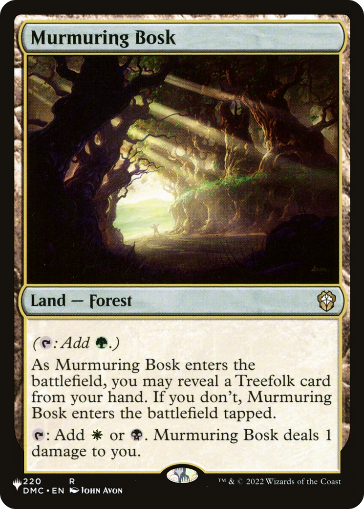 Murmuring Bosk (DMC) (LIST-220) [Mystery Booster] The List Reprints MTG Single Wizards of the Coast