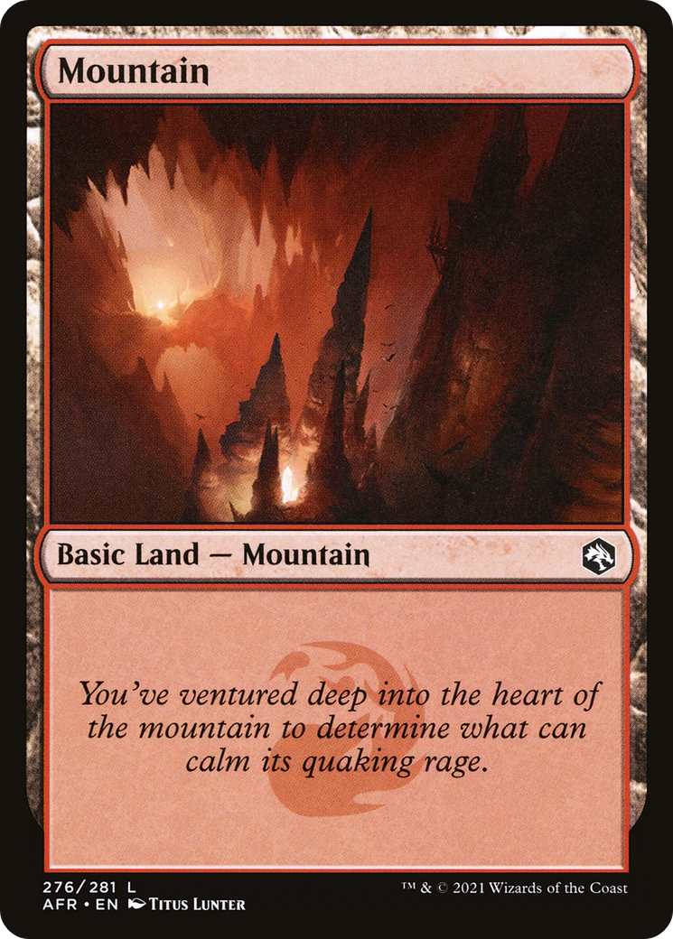 Mountain (AFR-276) [Adventures in the Forgotten Realms] MTG Single Wizards of the Coast