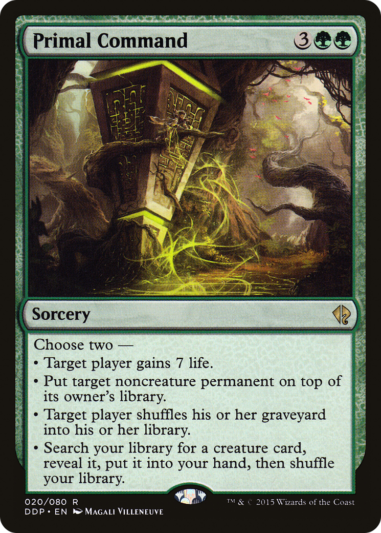 Primal Command (DDP-020) [Misc] Duel Decks: Zendikar vs. Eldrazi MTG Single Wizards of the Coast