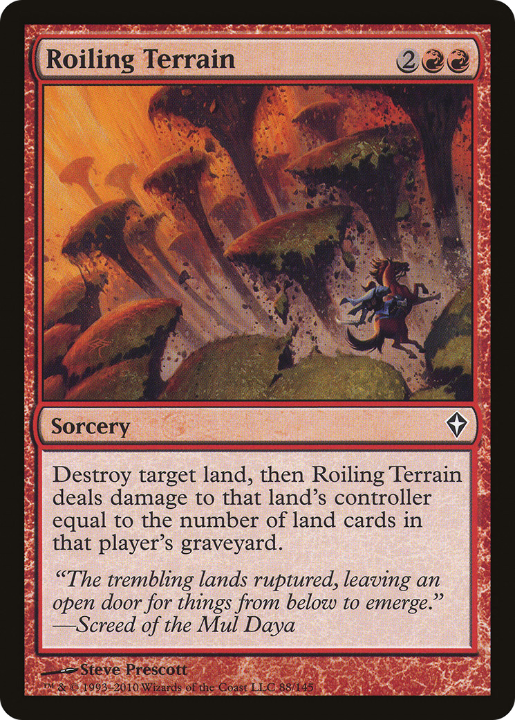 Roiling Terrain (WWK-088) [Worldwake] Foil MTG Single Wizards of the Coast