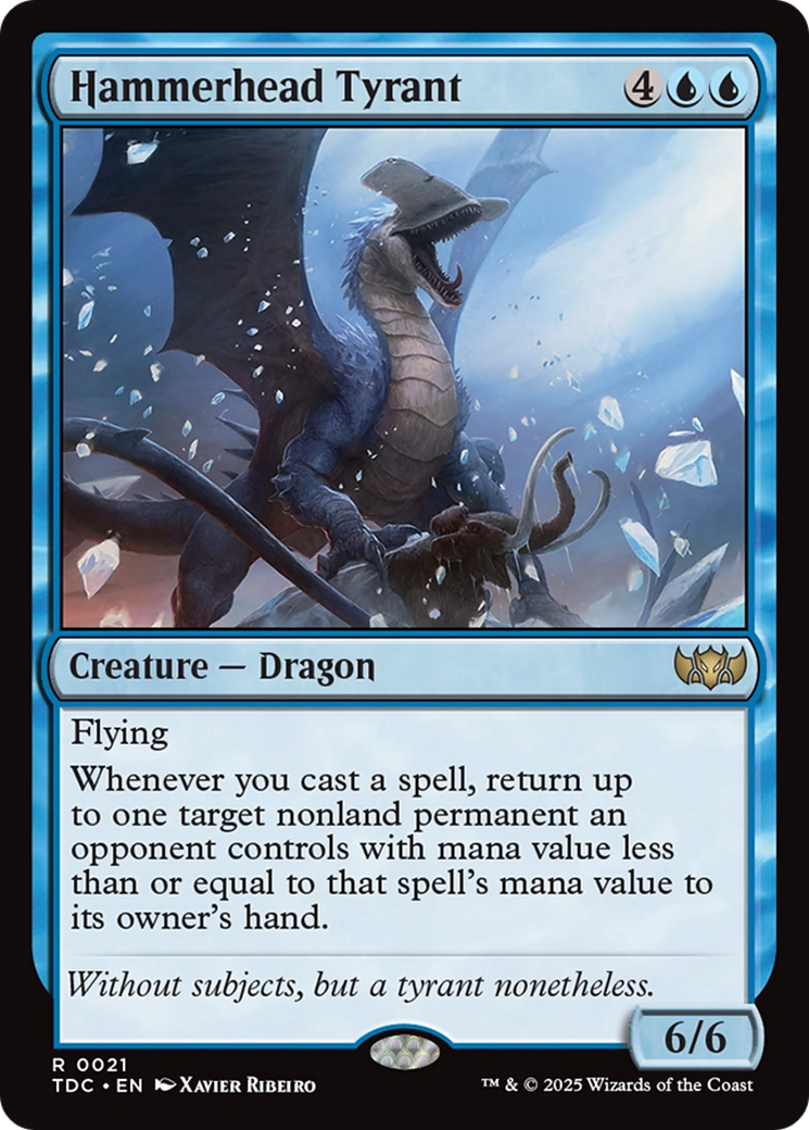 Hammerhead Tyrant (TDC-021) [Commander: Tarkir: Dragonstorm] MTG Single Wizards of the Coast