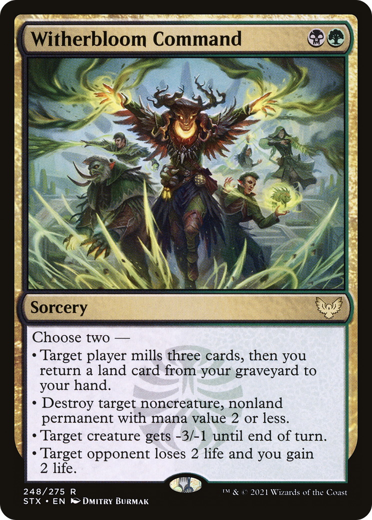 Witherbloom Command (STX-248) [Strixhaven: School of Mages] MTG Single Wizards of the Coast